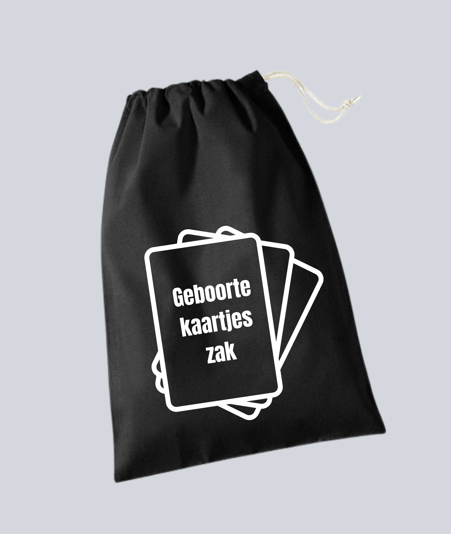 Bewaarzak "geboorte kaartjes zak"