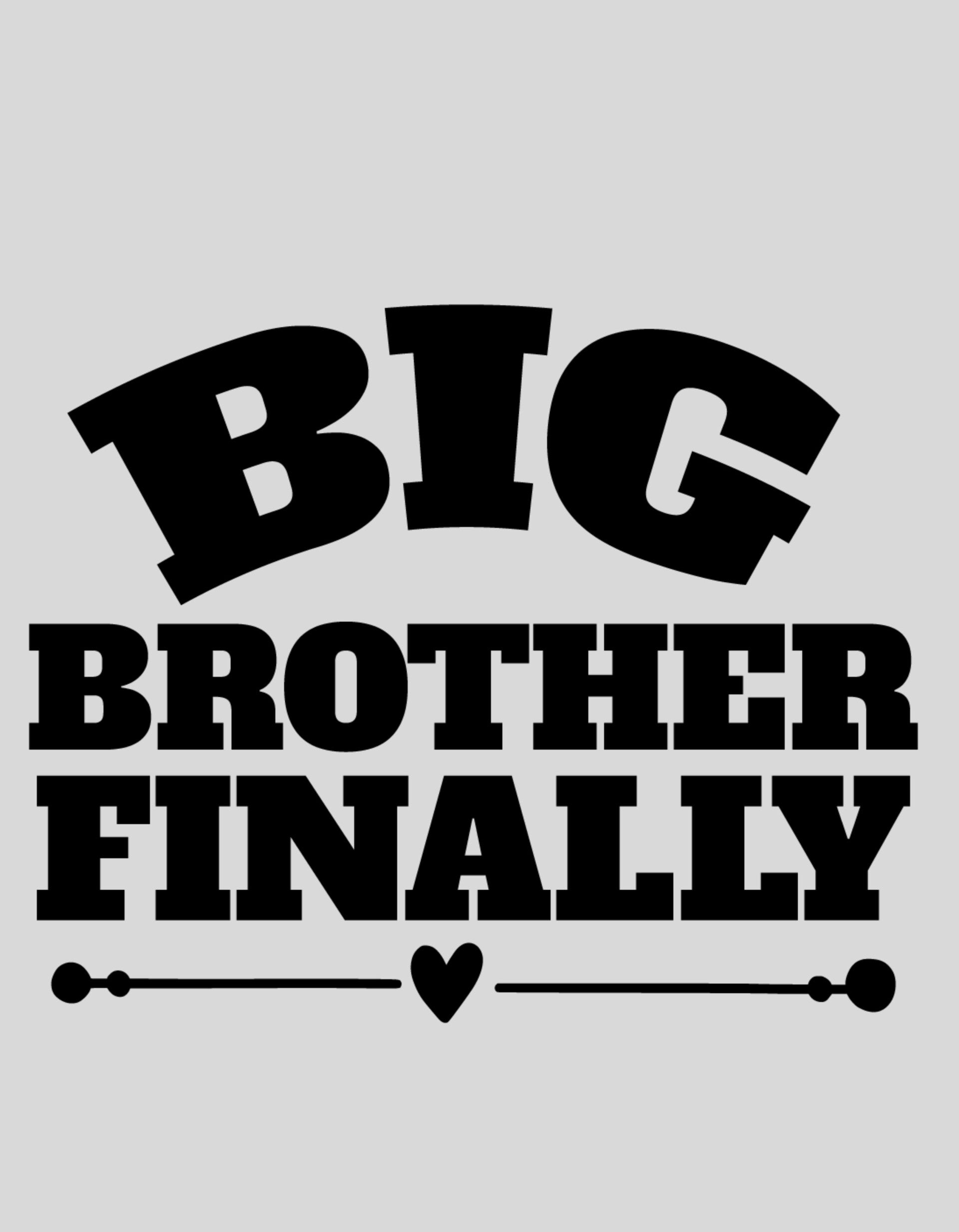 Strijkapplicatie: "Big brother finally"
