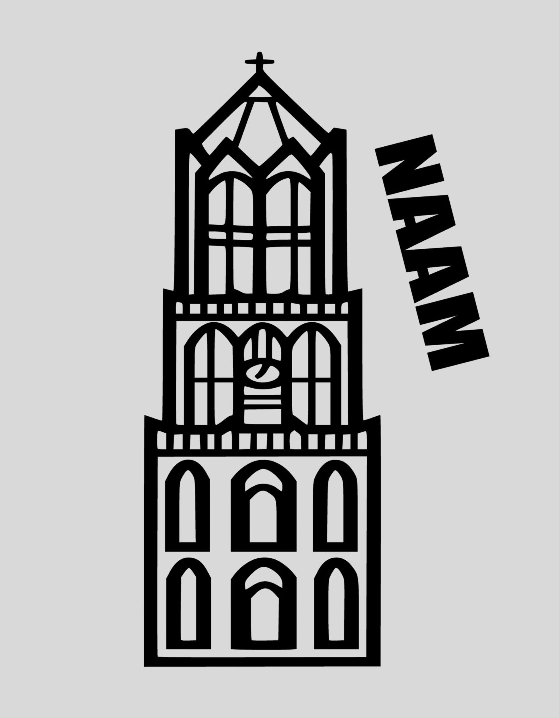 Strijkapplicatie: "de domtoren met naam"