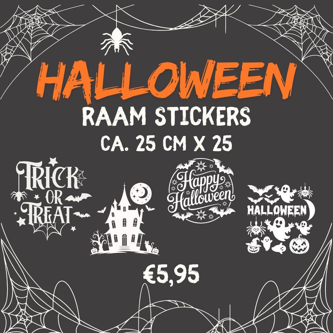 Halloween raamstickers