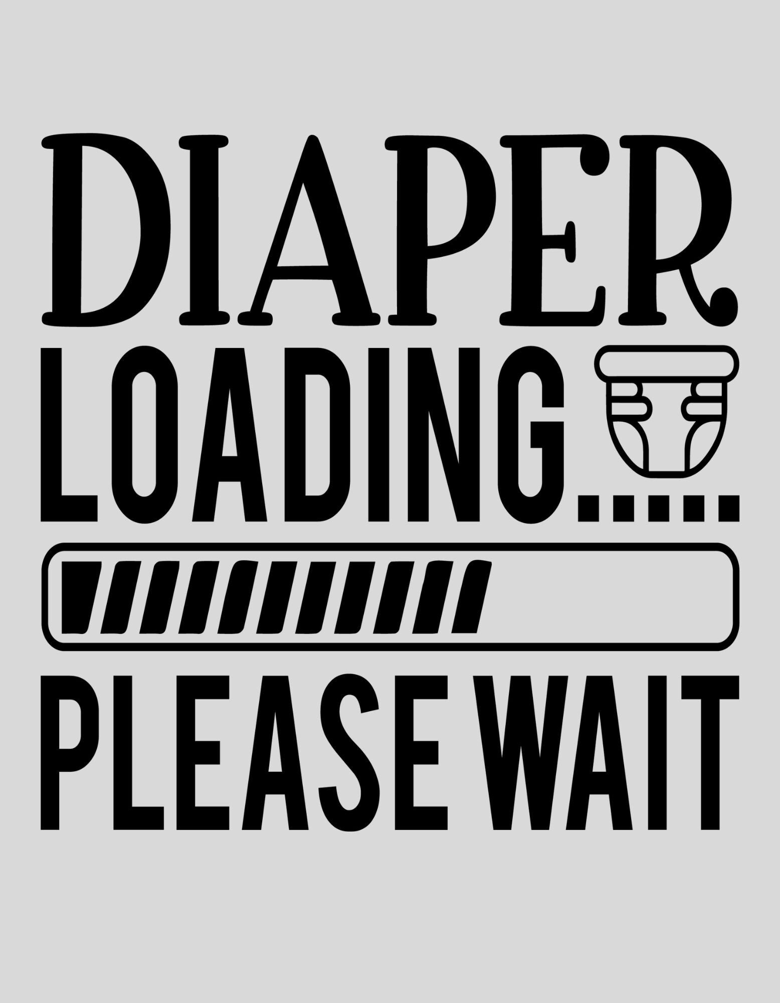 Strijkapplicatie: "diaper loading please wait"