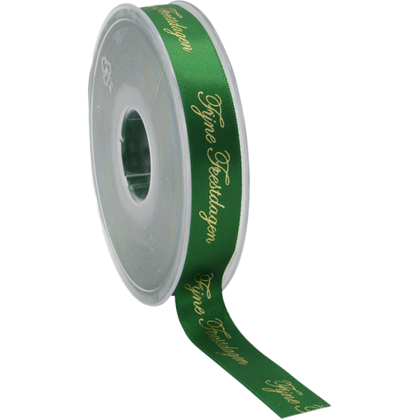 Lint 25m groen fijne feestdagen
