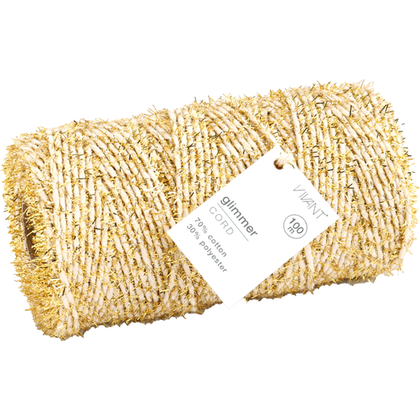 Goudkleurig Katoenen Koord – 100 meter