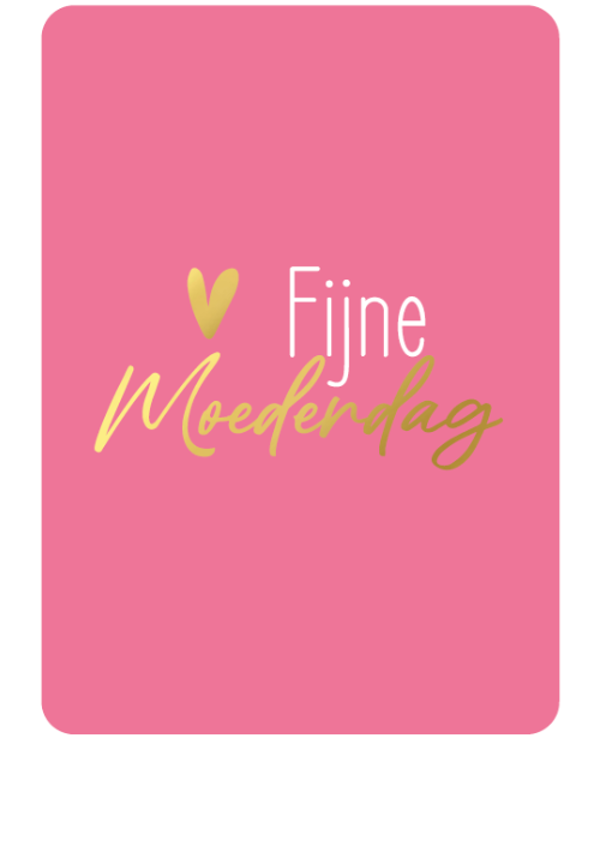 cadeaukaart A7 formaat: fijne moederdag