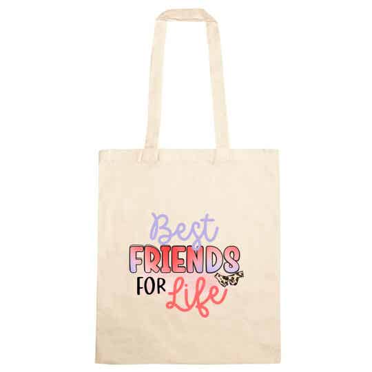 Katoenen tas: Best friends for life