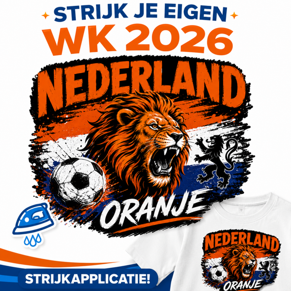 strijkapplicatie: WK strijkapplicatie brulleeuw