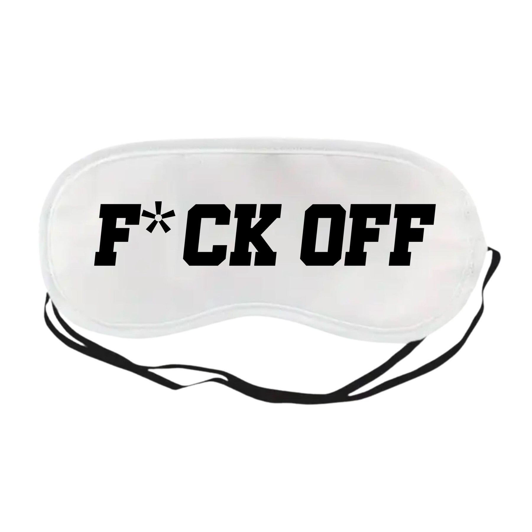 Slaapmasker: "F*ck off"