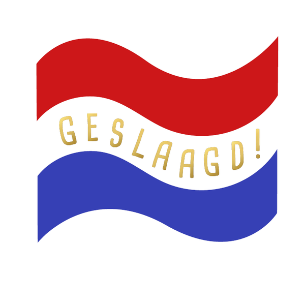 Sluitsticker: "geslaagd" 10 stuks