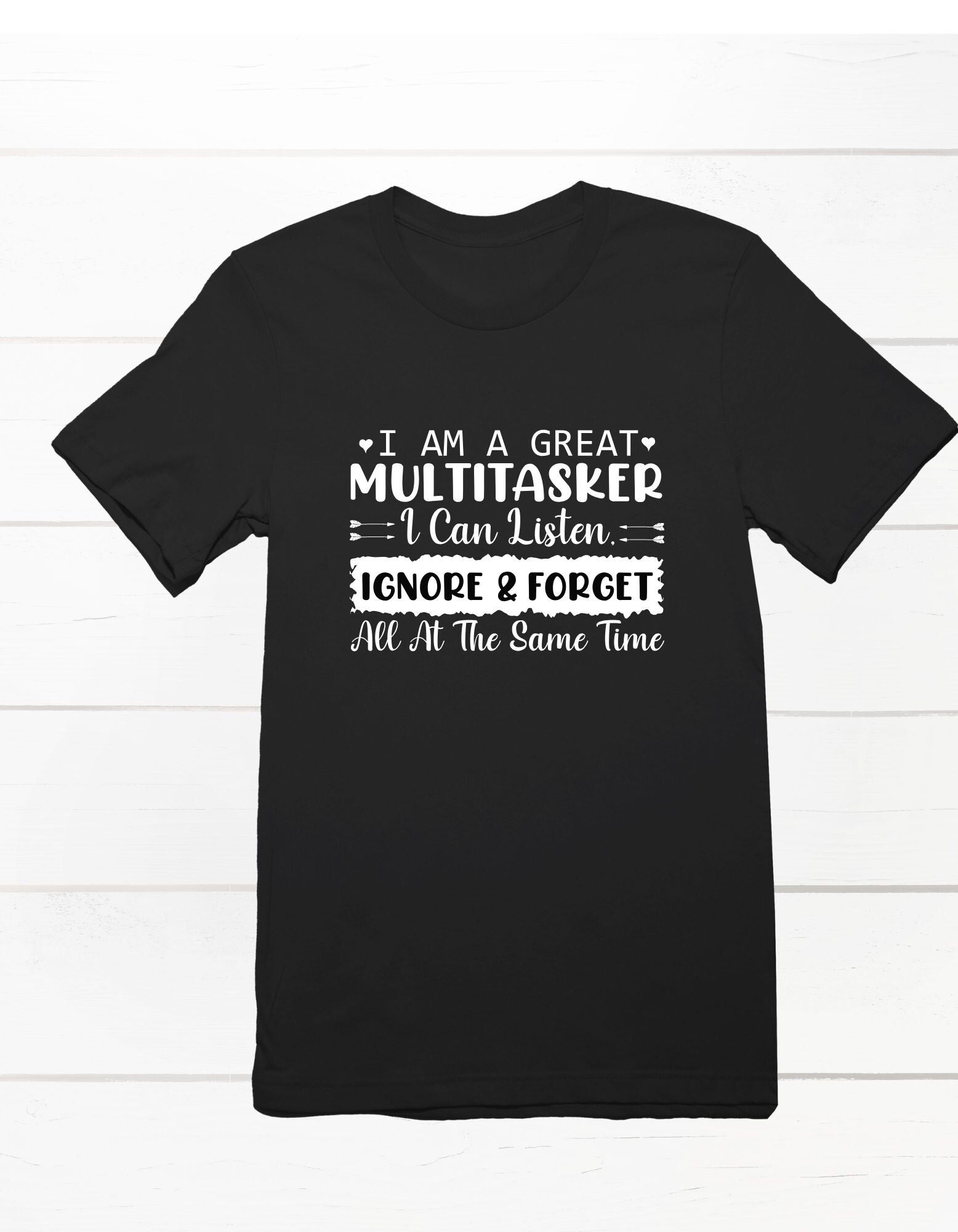 Shirt met opdruk: great multitasker