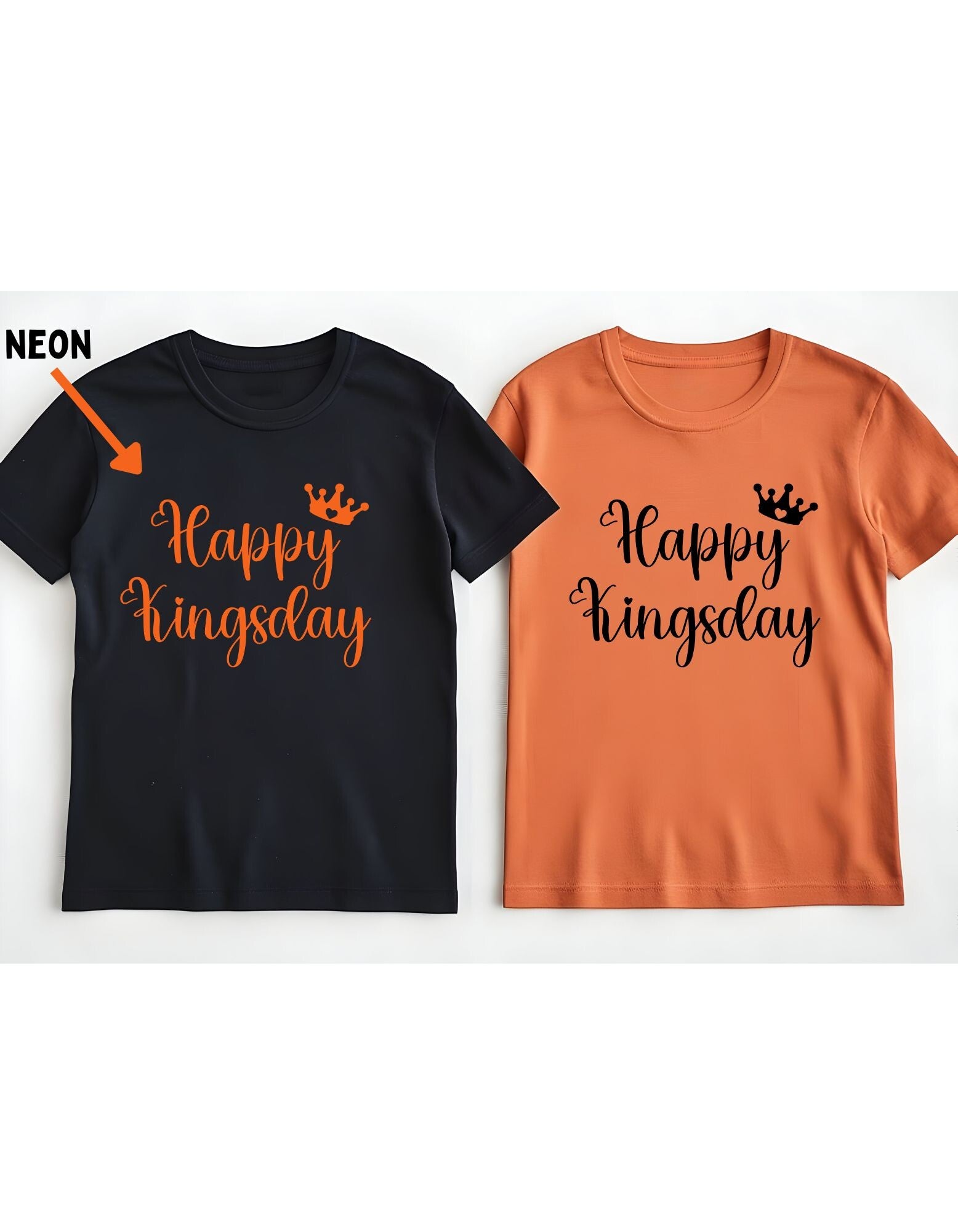 Shirt koningsdag: Happy kings day dames