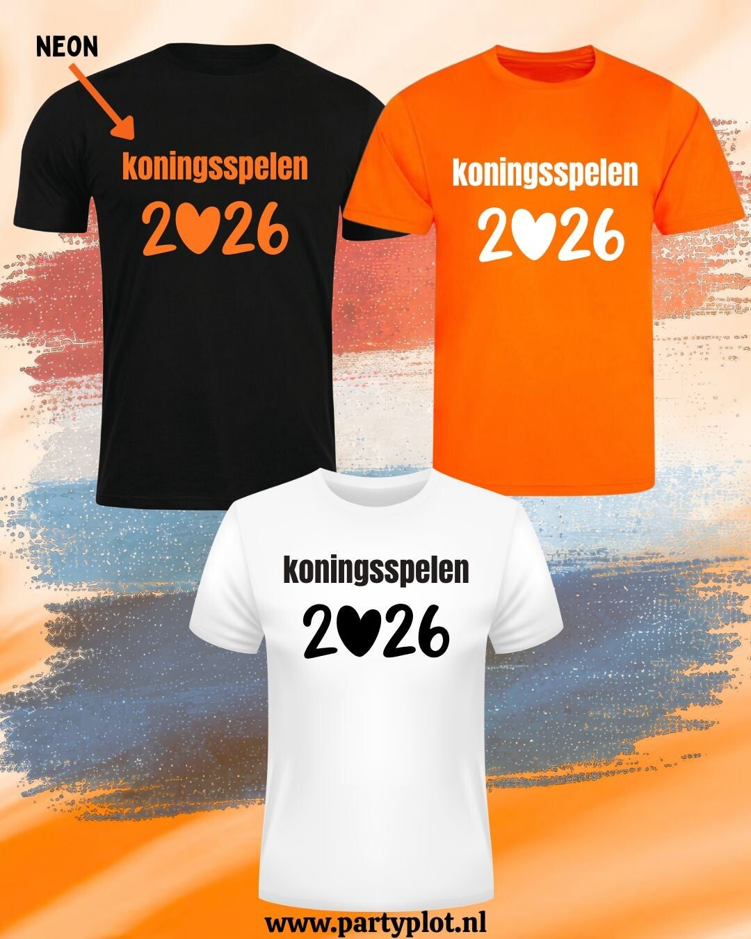 Strijkapplicatie: "koningsspelen 2027 hartje"