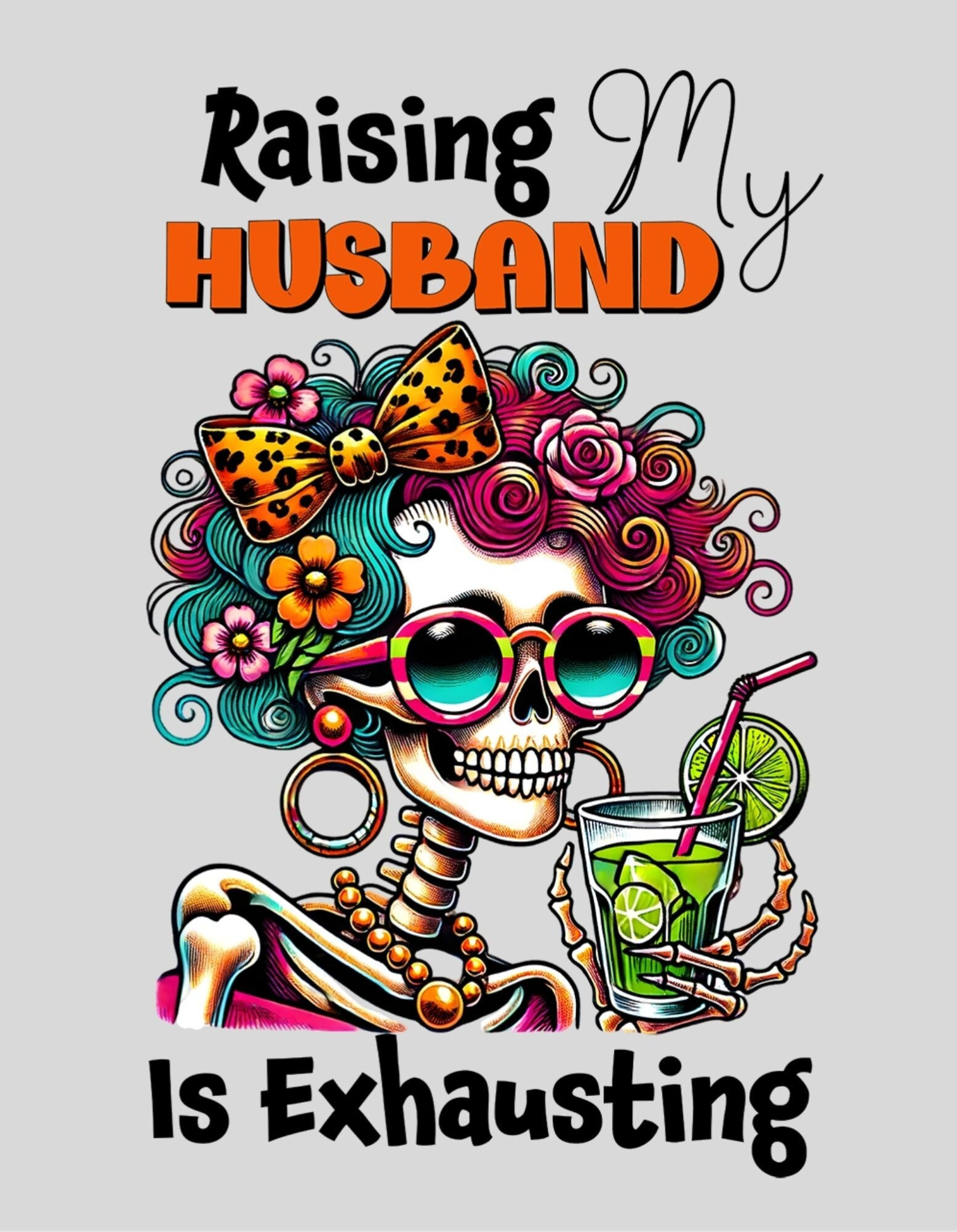 strijkapplicatie: "Raising my husband is exhausting"