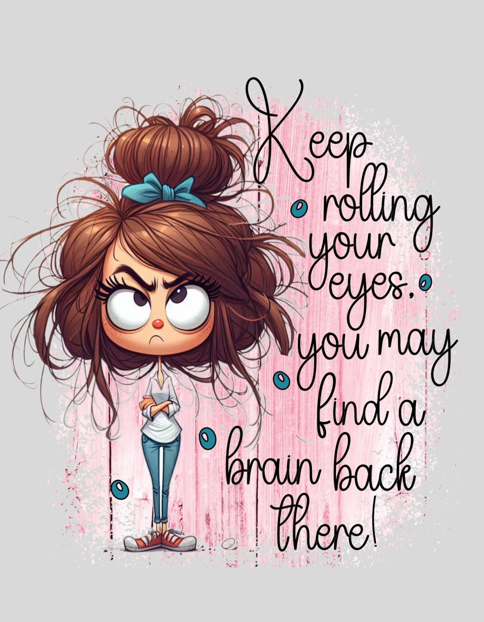 strijkapplicatie: Keep rolling your eyes