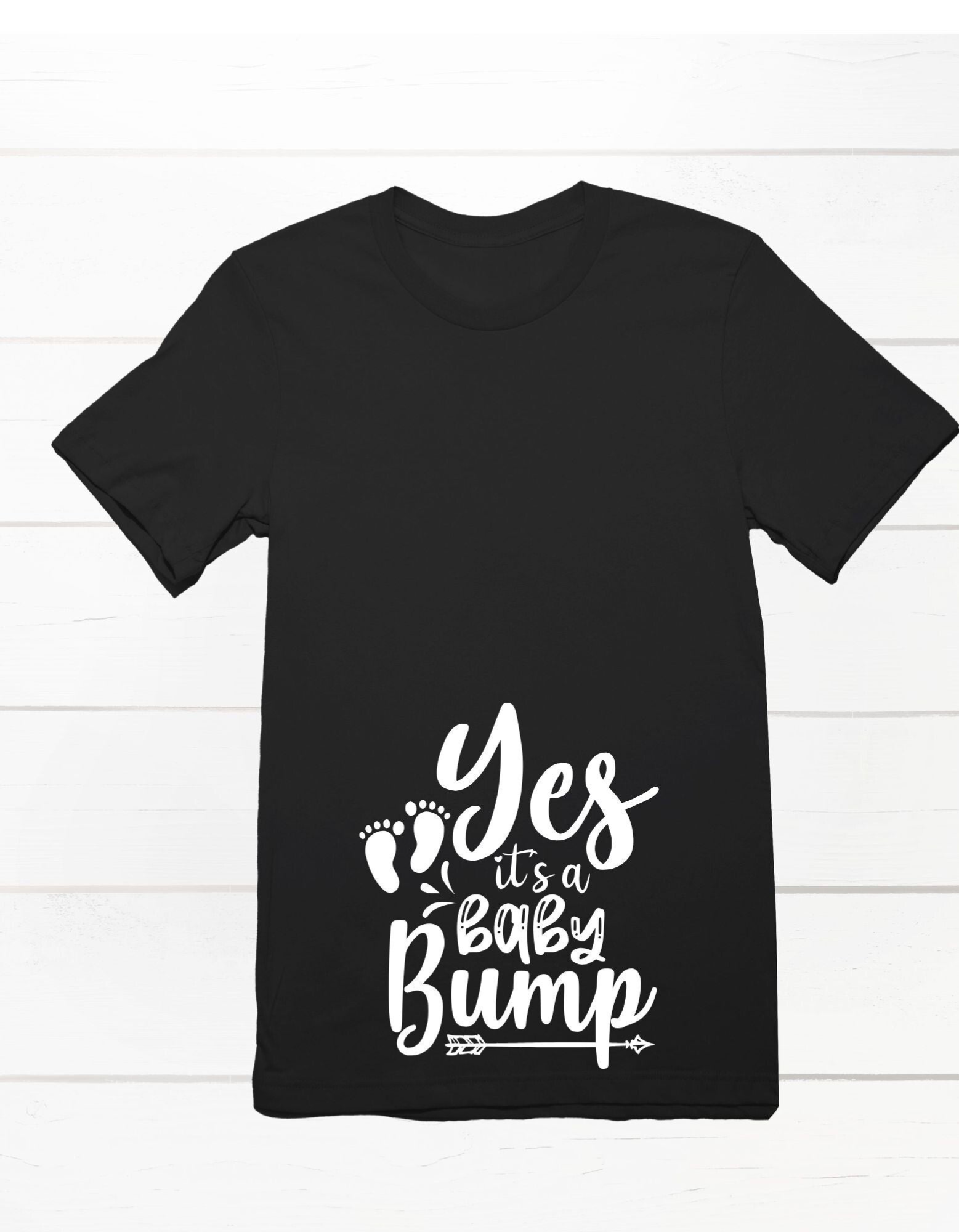 Shirt met opdruk: Yes a baby bump