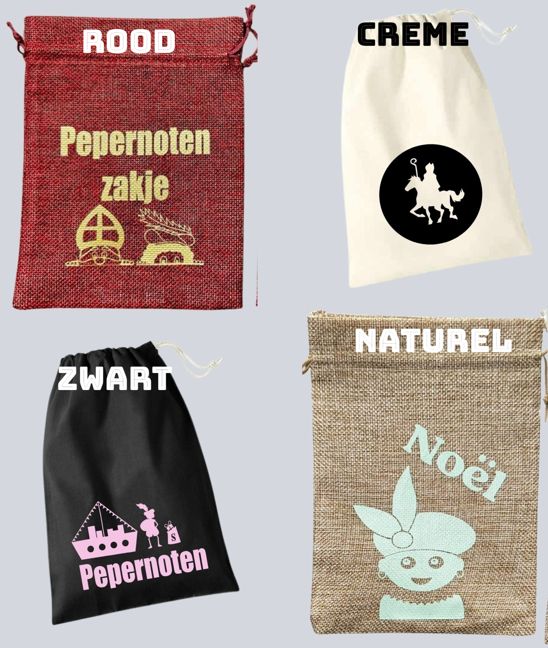 Pepernoten zakjes (met naam)