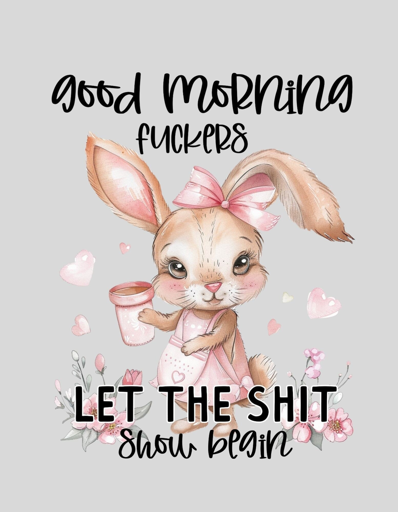 strijkapplicatie: "Goodmorning fuckers let the shit show begin"