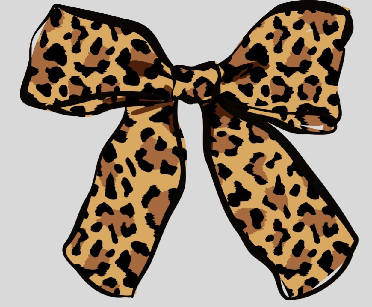 strijkapplicatie: "panter strik"