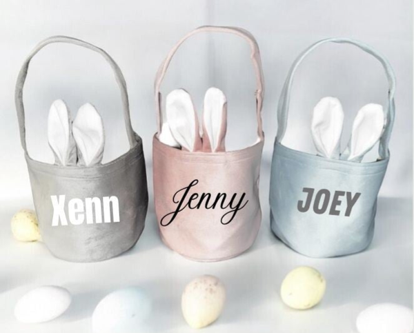 Paasei mandjes in 3 kleuren