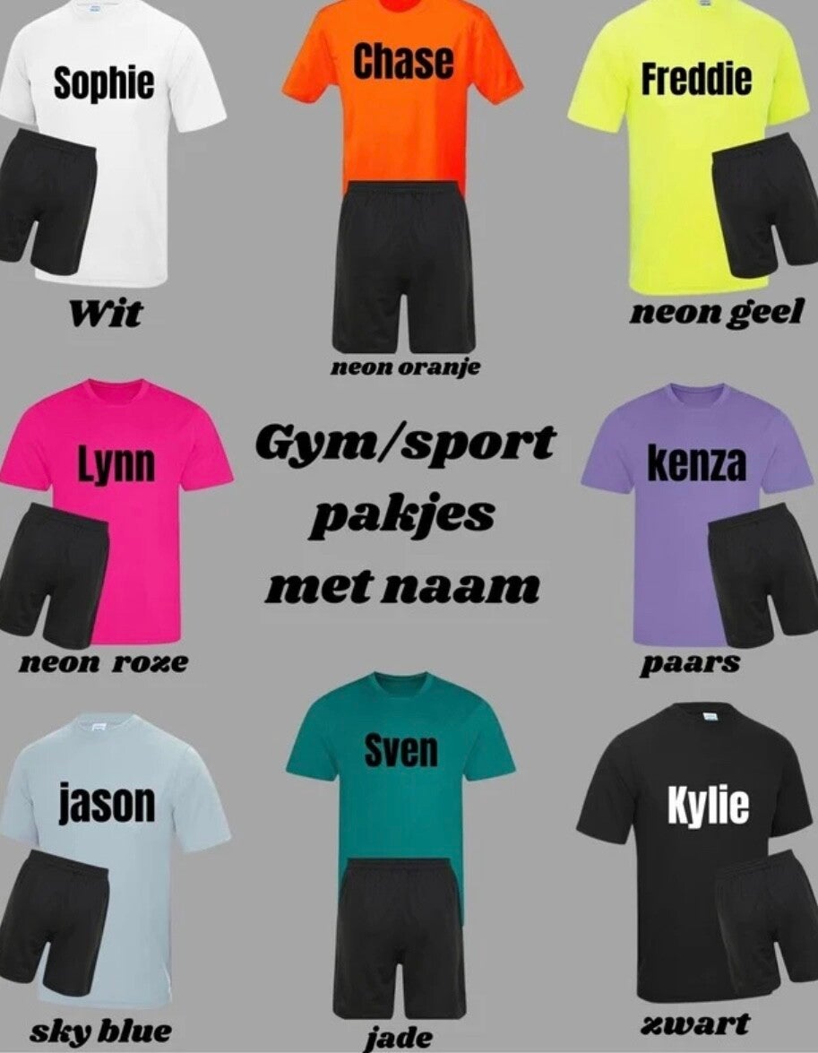 sport/gympakjes 2 delige set