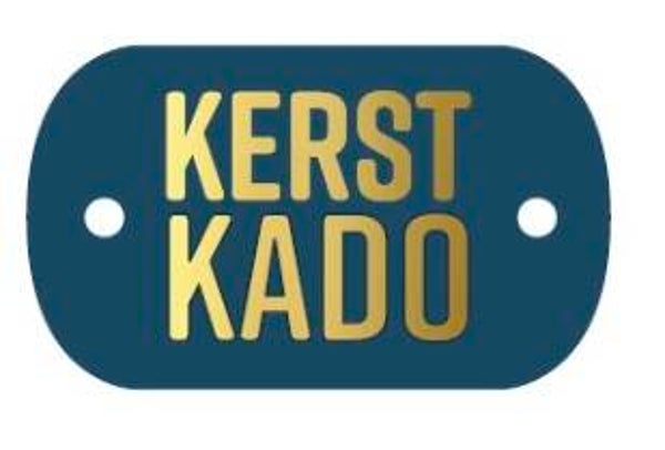 cadeau label: "kerst kado" 10 stuks
