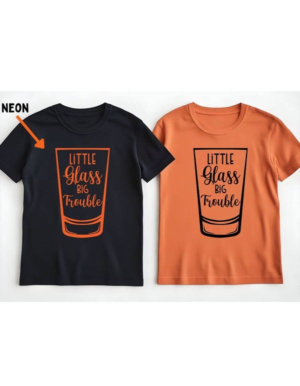 Shirt koningsdag: Little glas big trouble