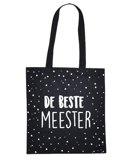 Katoenen tas "de beste meester"