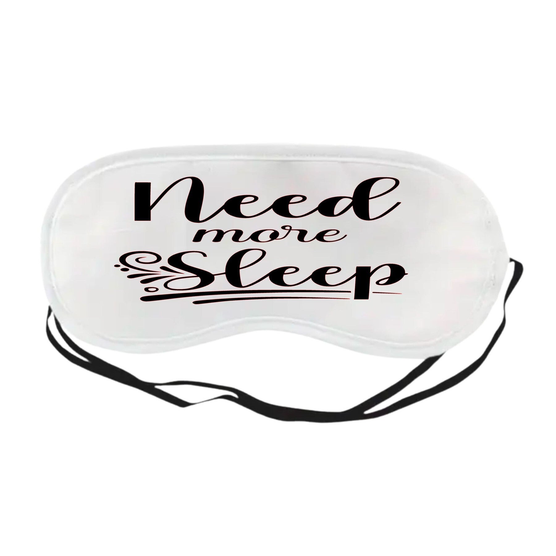 Slaapmasker: "need more sleep"