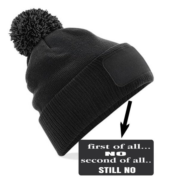 Snowstar beanie "first of all NO"