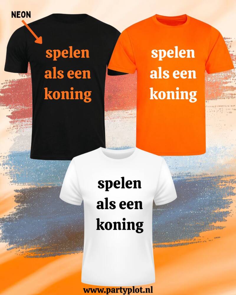 shirt kids: "spelen als een koning"