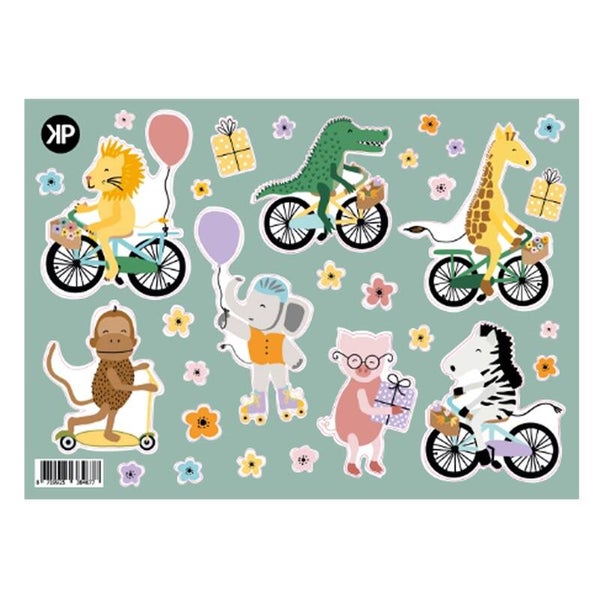 Stickervel "party animals"