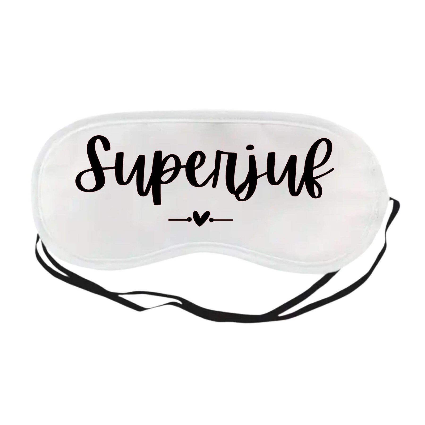 Slaapmasker: "superjuf hartje"