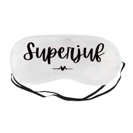 Slaapmasker: "superjuf hartje"