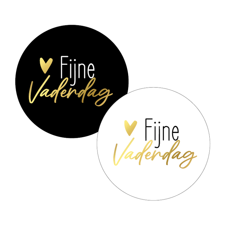 Sluitstickers: "fijne vaderdag" 10 stuks