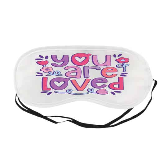 Slaapmasker: "You are loved"