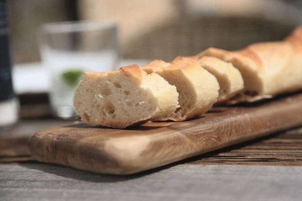 TEAK wood serveerplank 55 cm