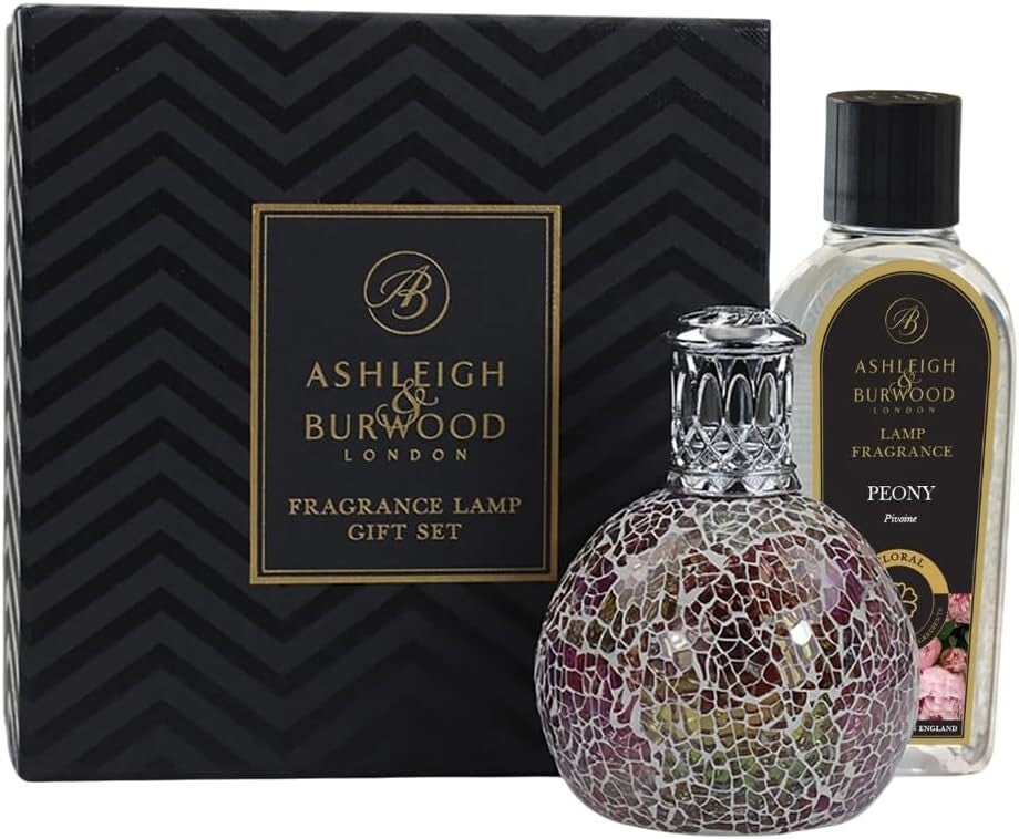 Ashleigh & Burwood Pearlescence Geurlamp Geschenkset – Incl. Peony Geurolie