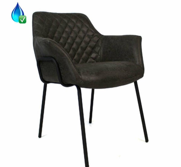 Club antraciet eco-leer