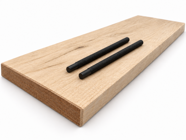 Massief Eiken Wandplank op Maat – 40 tot 150 cm – Rechte Rand – 2,5 cm Dik – Vanaf € 29,99