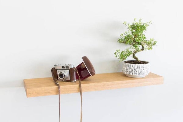 Wandplank eiken 2,5 cm dik