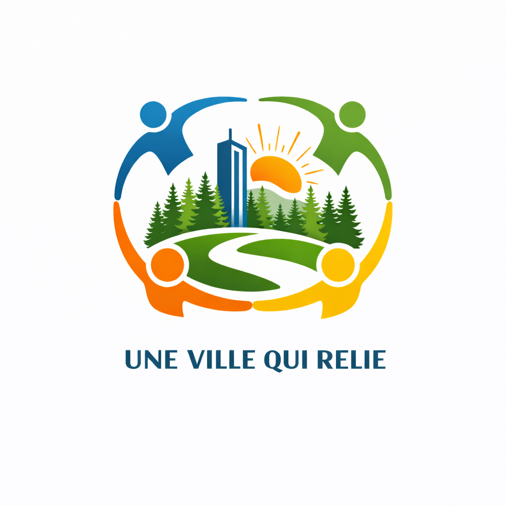 illustration d'une ville qui relie