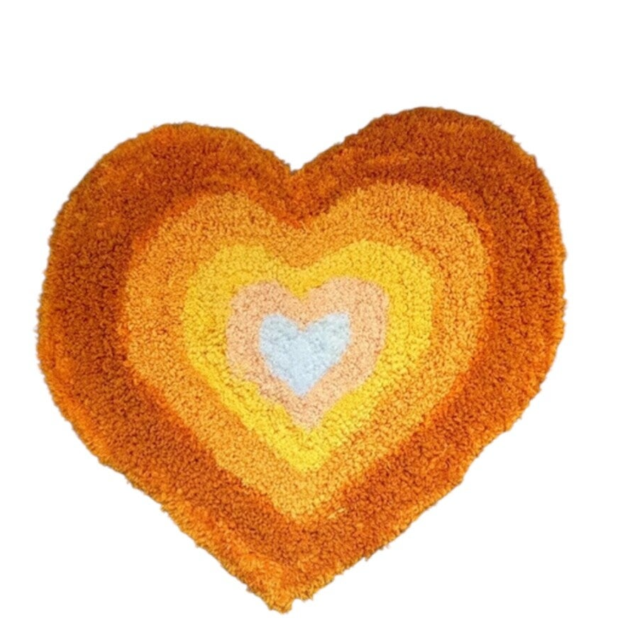 custom orange heart