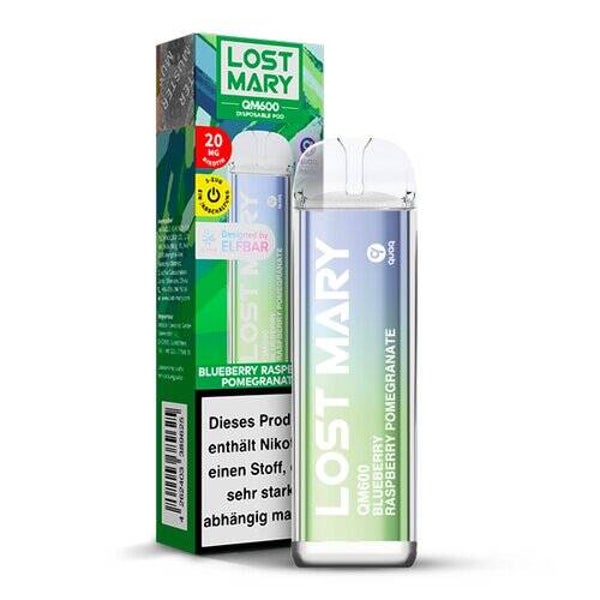 NEU* ELF Bar - Lost Mary - QM600 - Blueberry Raspberry Pomegranate - 20mg/ml (Kindersicherung) // Steuerware