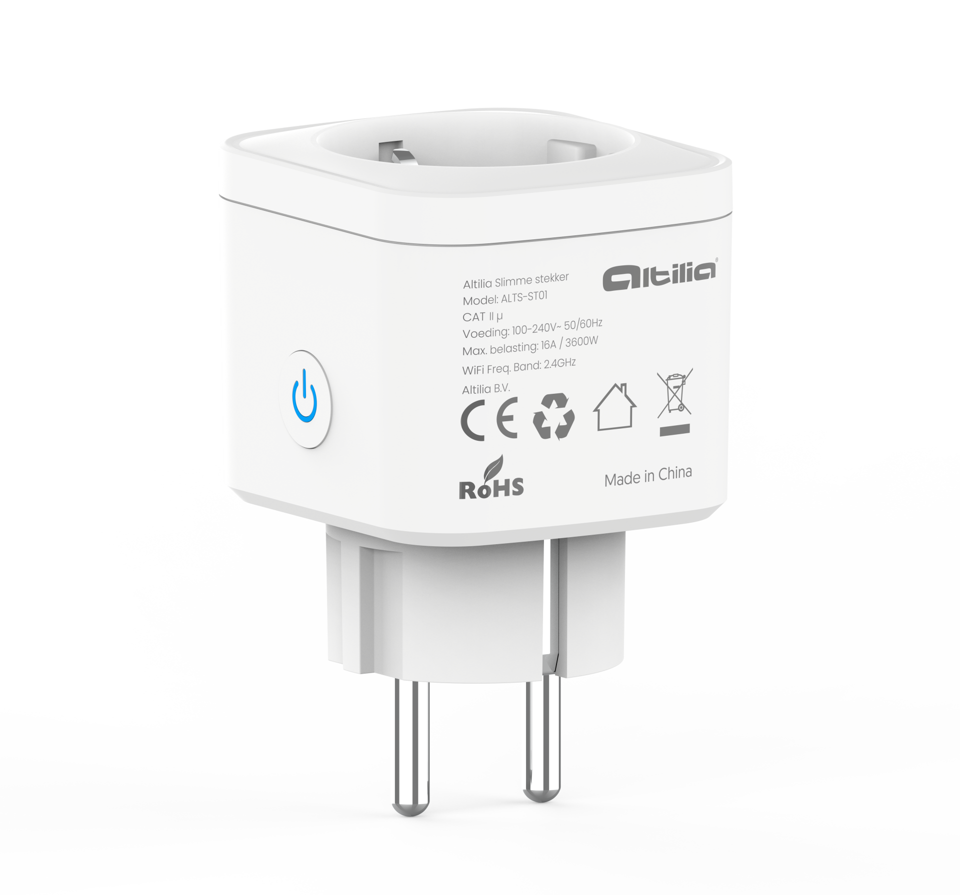 Altilia Slimme stekker – Meet verbruik, schakel in- en uit en bespaar energie inclusief AI app