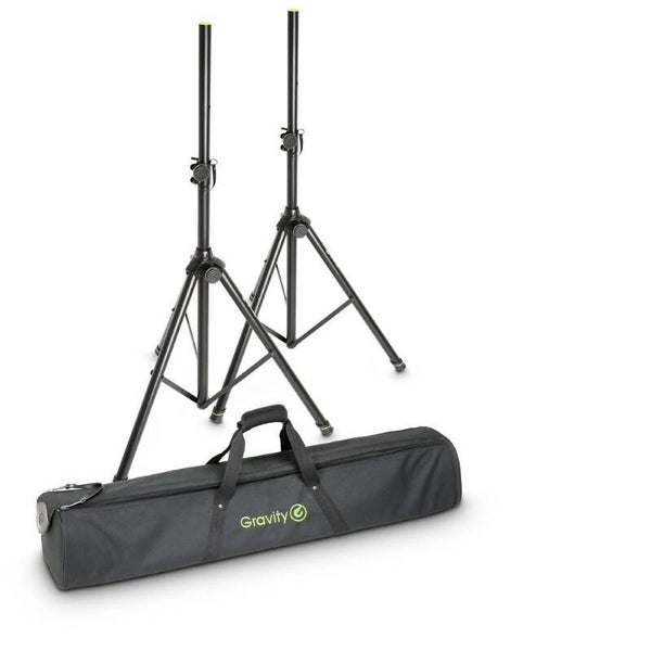 Gravity SS 5211 B SET1 - Lot de 2 supports d'enceintes avec sac de transport