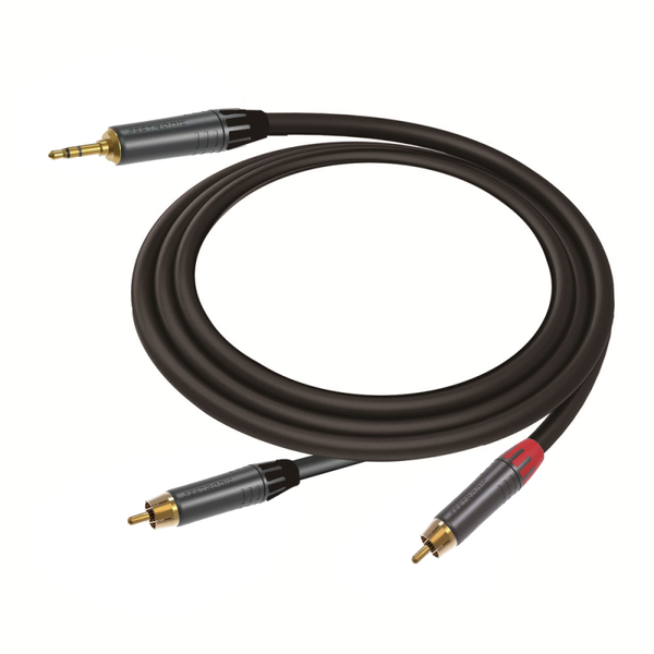 Câble minijack 3,5 mm vers 2 RCA 3 mètres