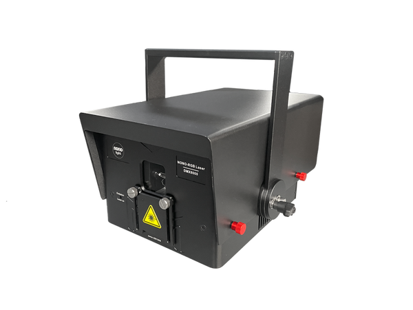 Nono Light - Laser RGB DMX 8000 en mallette rigide avec housse de pluie