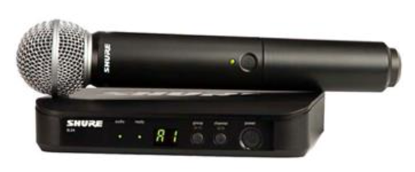 Shure BLX24E/SM58 Handheld Wireless System (Analog System) 518-542 MHz