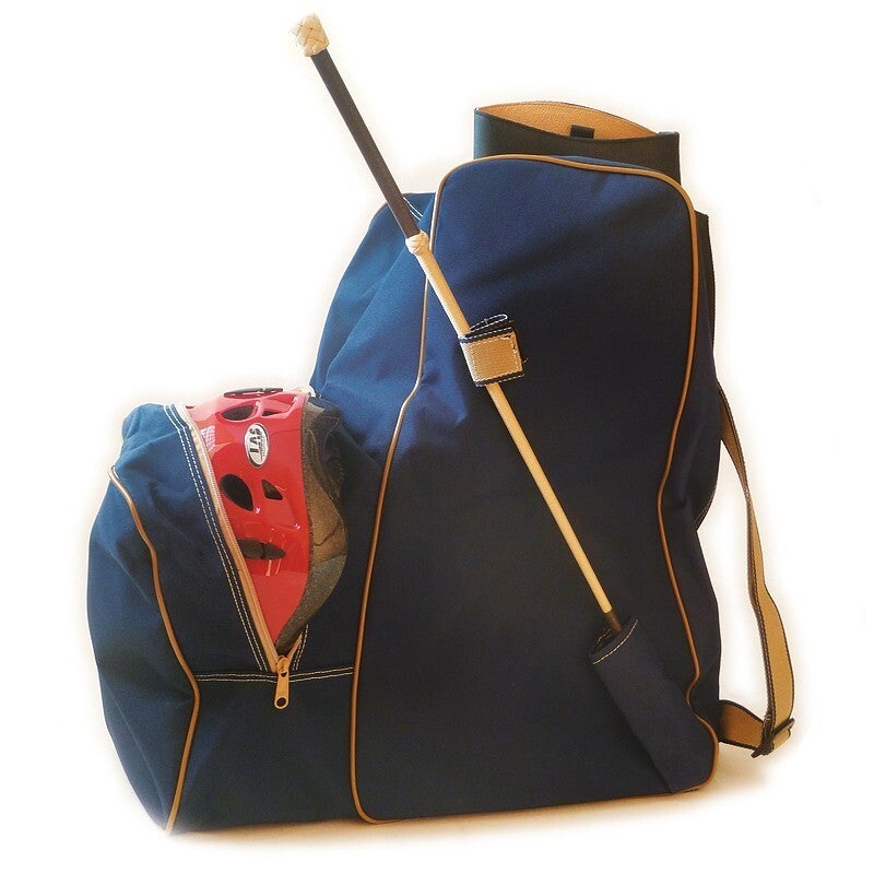 Bolsa de nylon para transporte de botas, casco y fusta