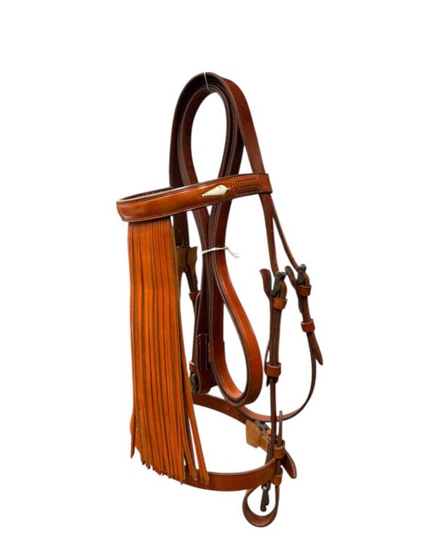 Cabezada Vaquera Artesana Pergamino Con Ahogadero
