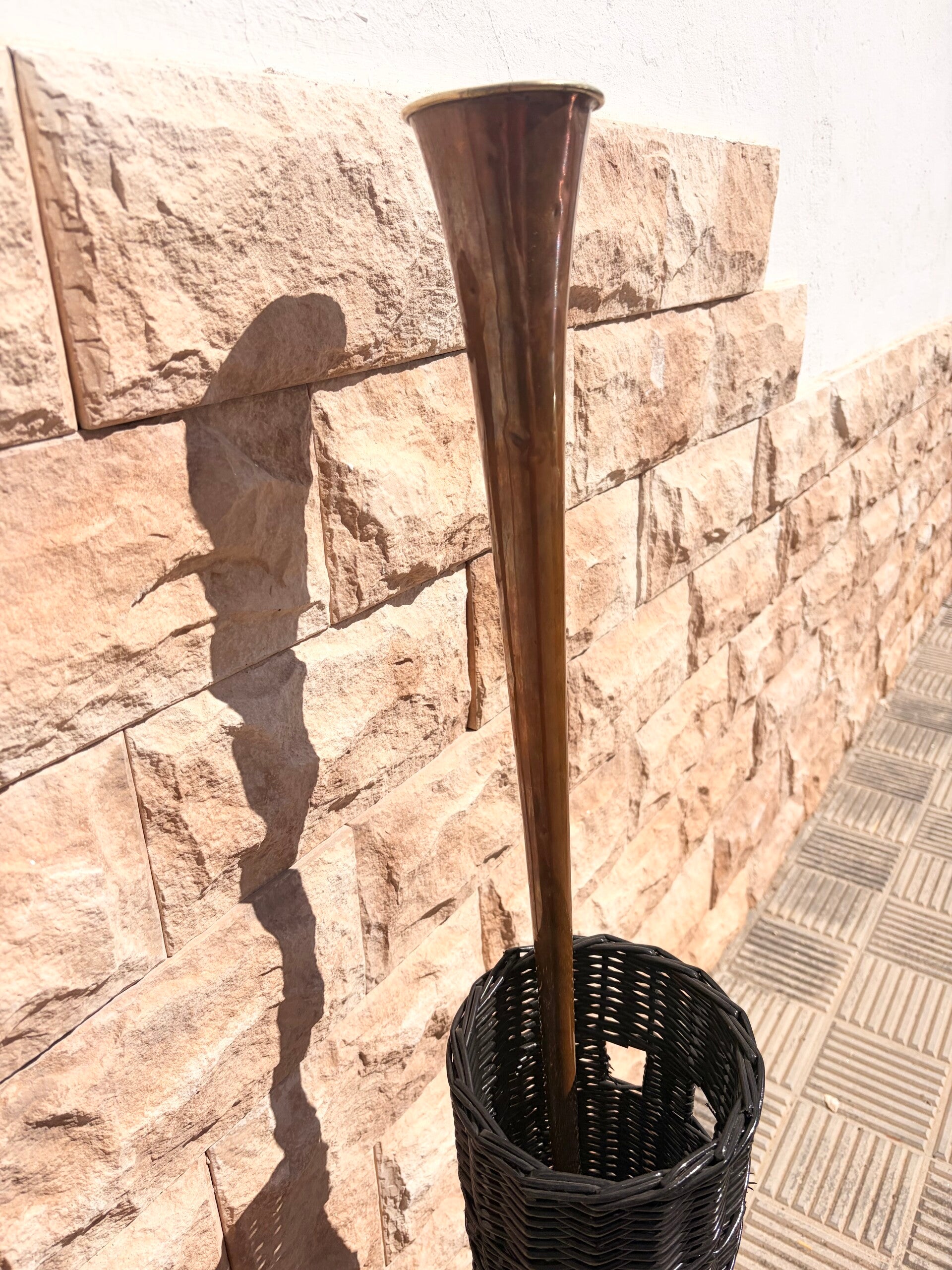 Trompeta antigua para carruaje
